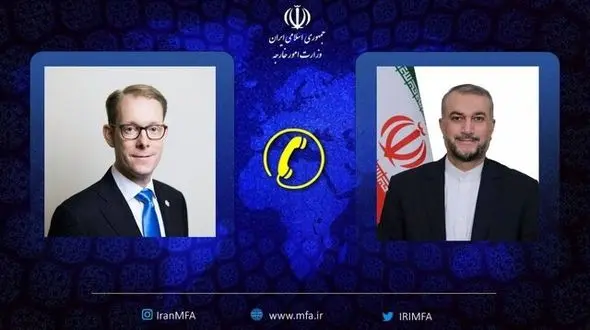تماس تلفنی وزیر خارجه سوئد با وزیر امور خارجه کشورمان