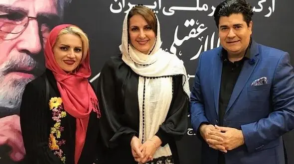 سالار عقیلی و همسرش در کنار بازیگر معروف زن 