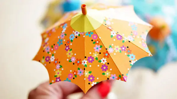 ﻿آموزش تصویری ساخت چتر تزیینی +عکس