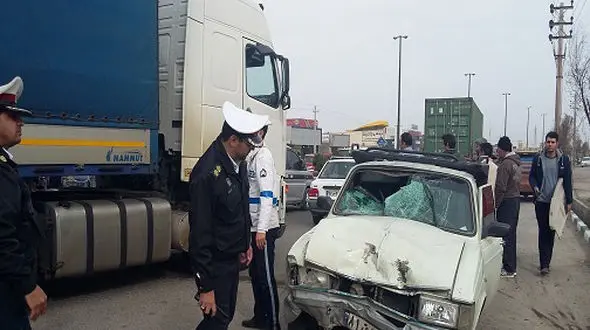 تصادف مرگبار در همدان / یک نفر در دم جان باخت