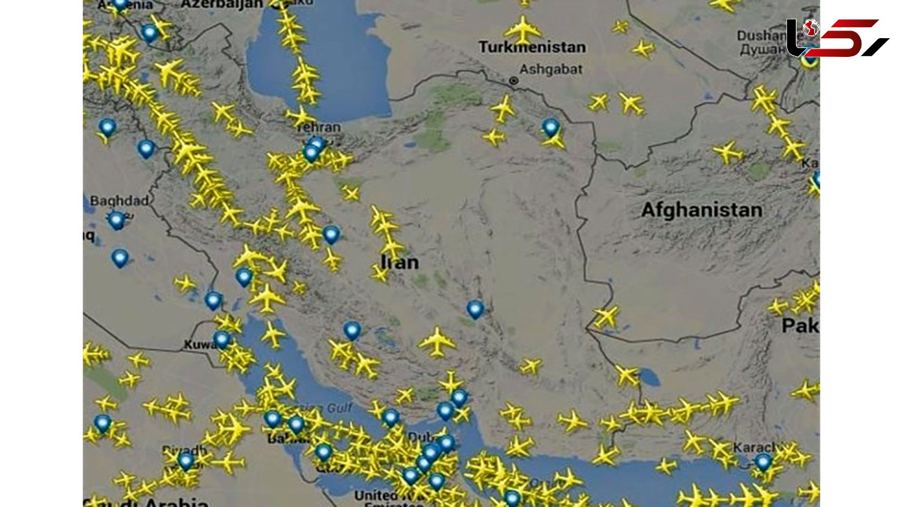 پروازهای عبوری از آسمان ایران افزایش یافت