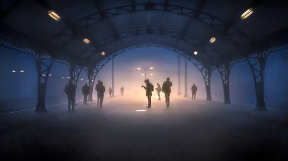 تصویر هنرمندانه از سفر خاموش در مترو