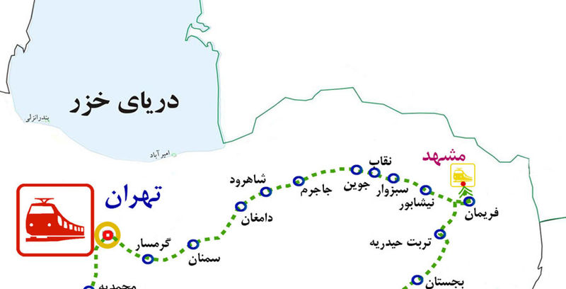 مسیرهای ریلی کشور