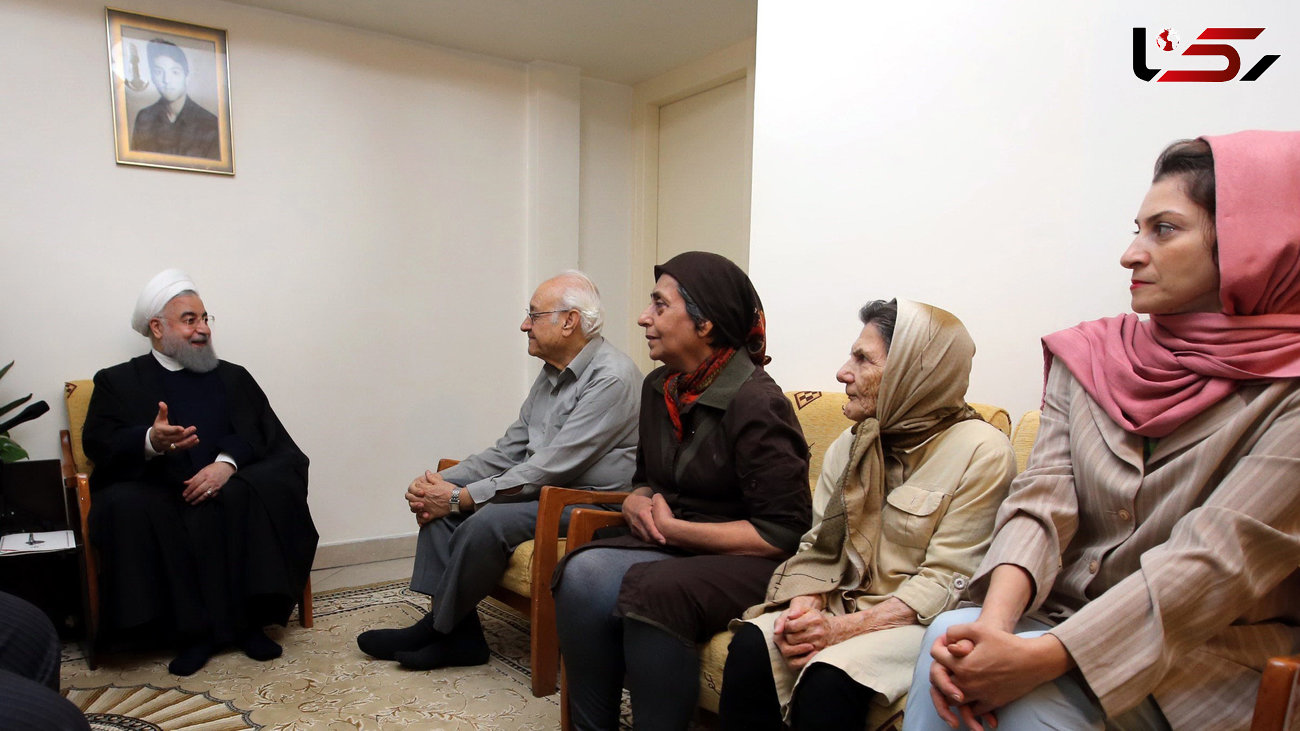 دیدار حسن روحانی با خانواده شهید ادوین شاهمیریان +عکس