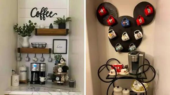ایده‌ های کافی بار خانگی مدرن؛ 13 مدل خاص و دلنشین برای طراحی کافی استیشن