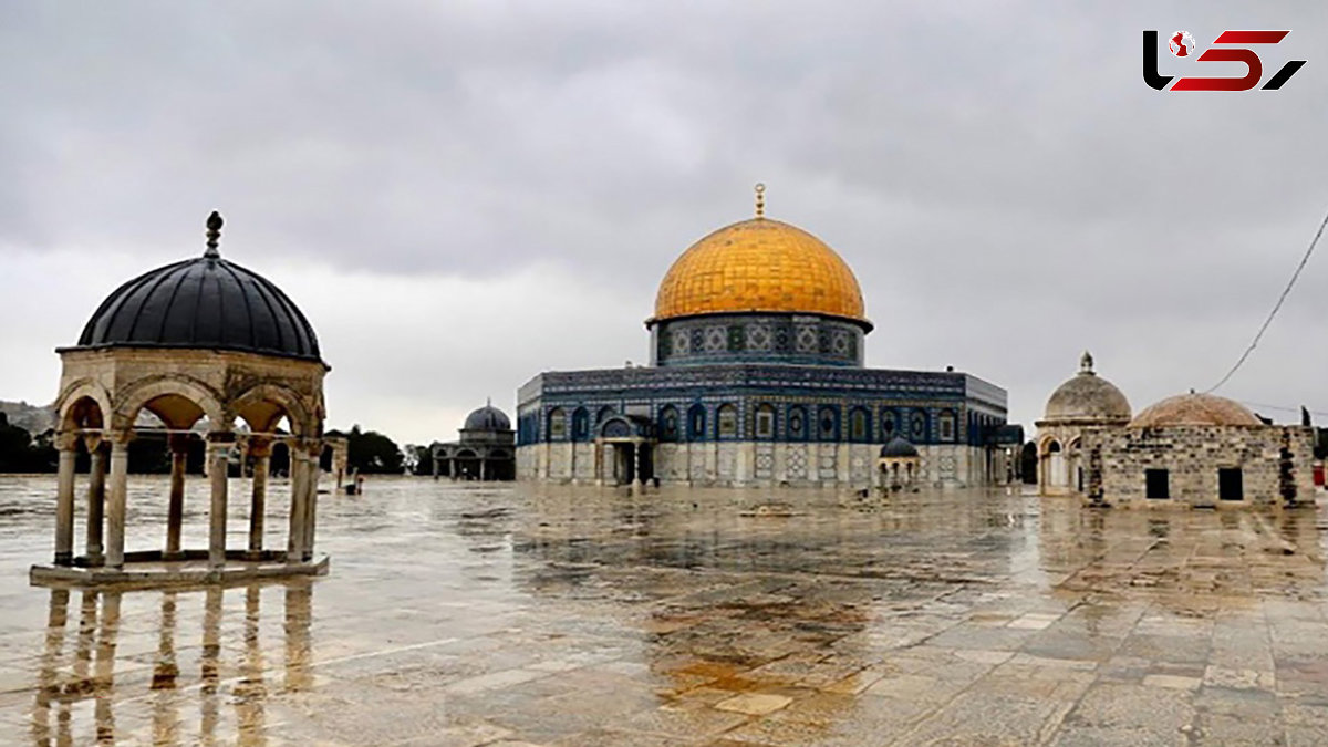 به اهتزاز در آمدن پرچم ایران در مسجدالاقصی + فیلم