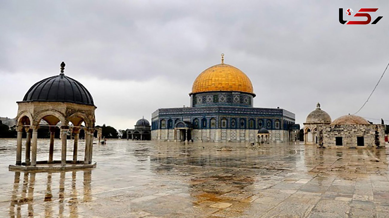 به اهتزاز در آمدن پرچم ایران در مسجدالاقصی + فیلم