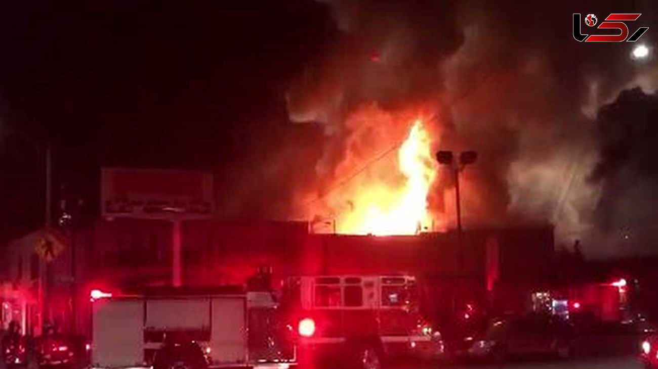 آتش سوزی در شهر اوکلند آمریکا جان 40 نفر را گرفت 