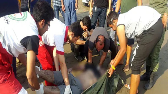 دو جوان اهل خمین در دریای بابلسر غرق شد+عکس