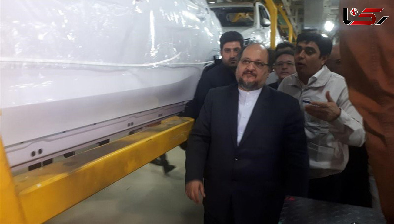 خط تولید خودروی MG در سمنان با حضور وزیر صنعت راه‌ اندازی شد 