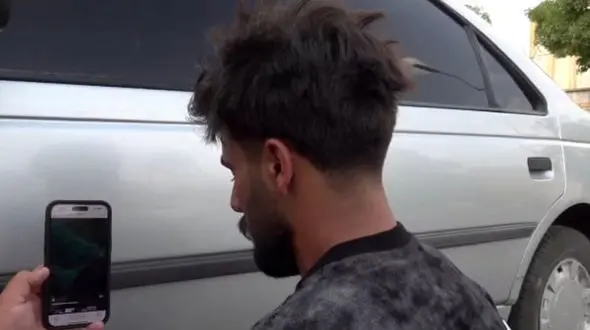 فیلم لحظه دستگیری اوباش حمله کننده به سرنشینان یک دستگاه خودرو در شیراز