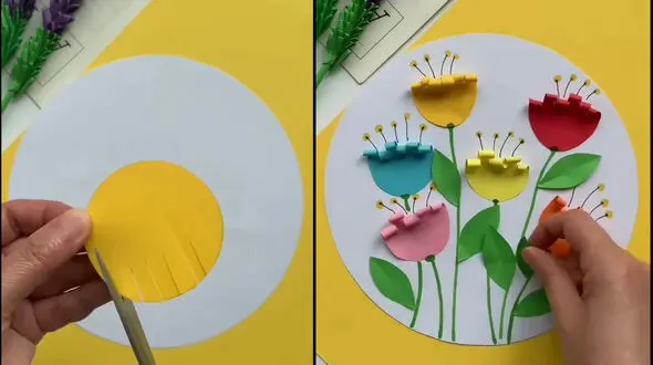 گل کاغذی کاردستی زیبا برای هدیه دادن + فیلم