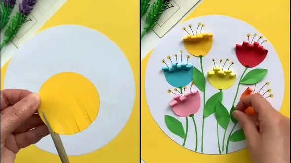 گل کاغذی کاردستی زیبا برای هدیه دادن + فیلم