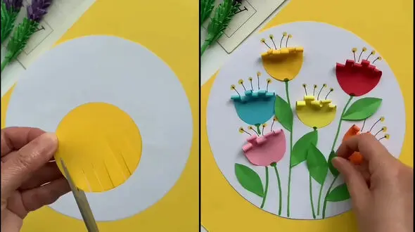 گل کاغذی کاردستی زیبا برای هدیه دادن + فیلم