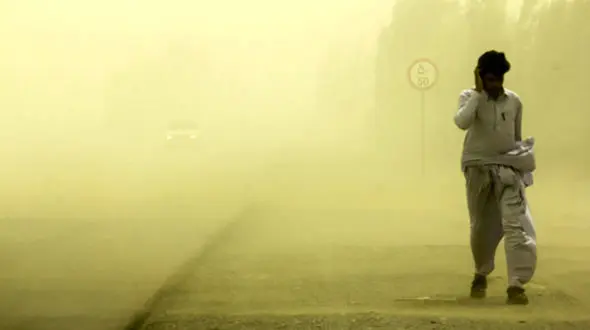  خیزش گرد و خاک در غرب و جنوب تهران