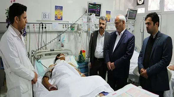 عیادت از مرزبانان مصدوم در حمله دوربرد به پاسگاه مرزی+ تصاویر 