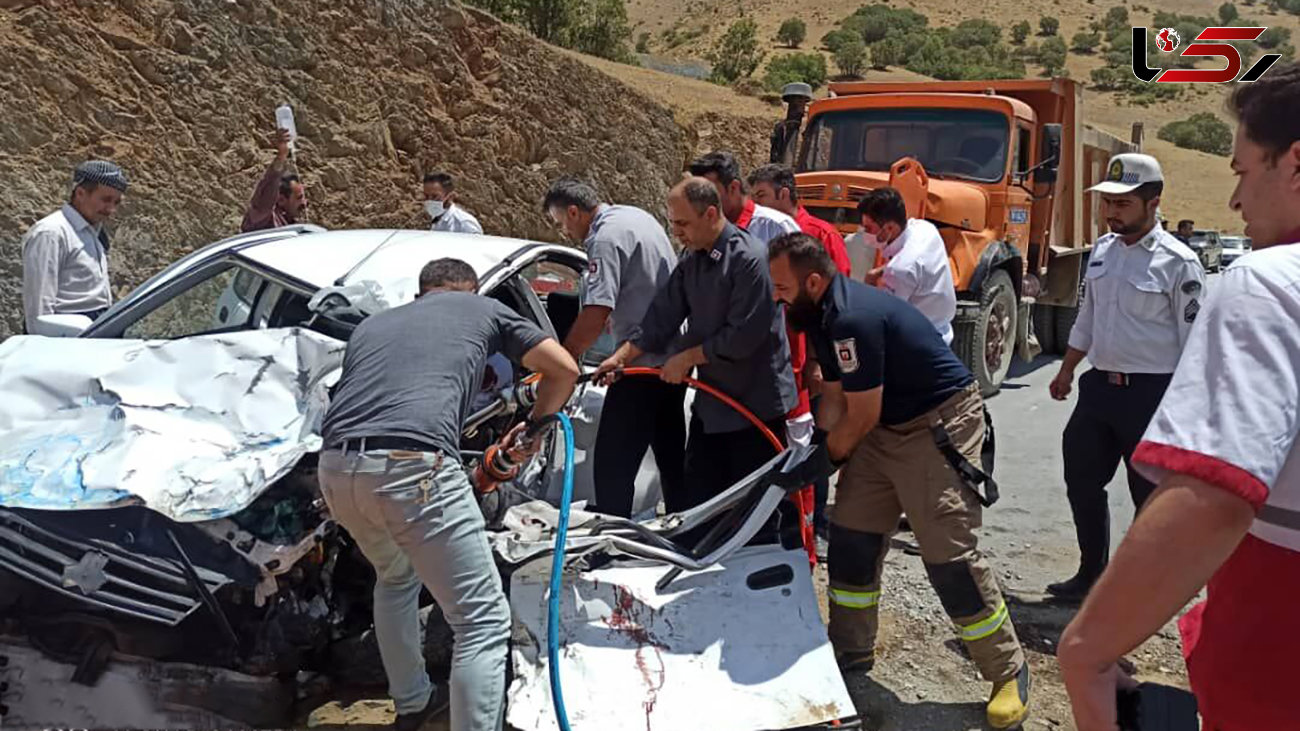 تصادف در جاده مریوان - سنندج 3 کشته برجا گذاشت
