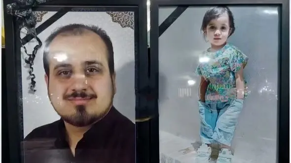 فیلم / مرگ تلخ پدر و دختر 2 ساله اش در آغوش هم / صحنه تراژدیک مرگ شان را ببینید