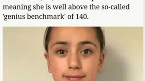 تارا شریفی دختر ۱۱ ساله ایرانی نابغه ضریب هوشی بالاتر از انیشتین قرار گرفت + فیلم
