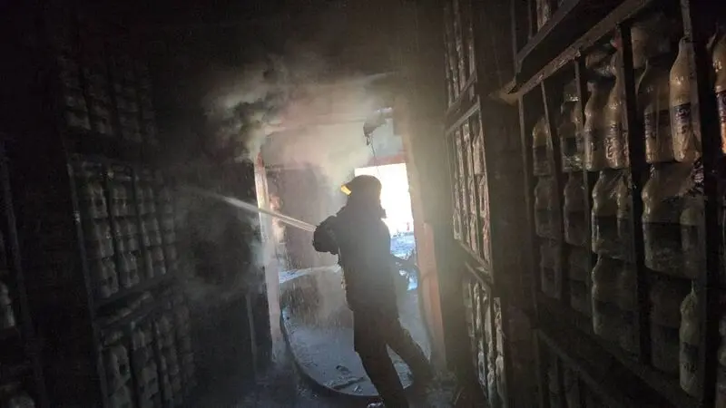 آتش سوزی کارخانه