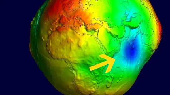 در این نقطه از کرۀ زمین کمترین میزان «جاذبه» وجود دارد 