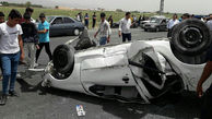 تصادف مرگبار و وحشتناک 3 نوجوان در واژگونی پژو 206 در جاده ورامین+عکس 
