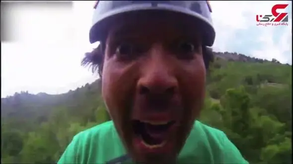 صحنه ای تماشایی از پرتاب هیجان انگیز انسان بوسیله کش! + فیلم