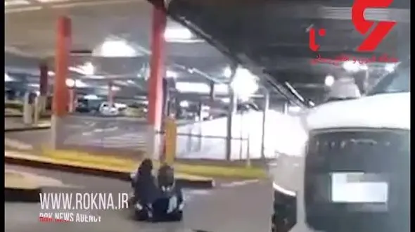 پرواز حادثه ساز یک دوچرخه سوار + فیلم 