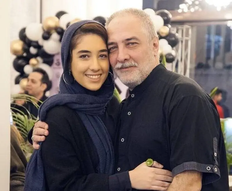 ایرج نوذری و دخترش