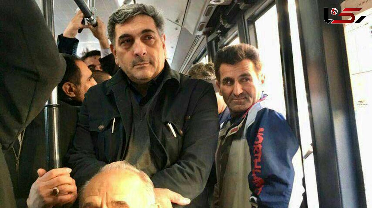 حناچی شهردار تهران با اتوبوس سرکار رفت +عکس
