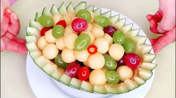 ببینید/ ایده جدید برای سرو میوه + فیلم