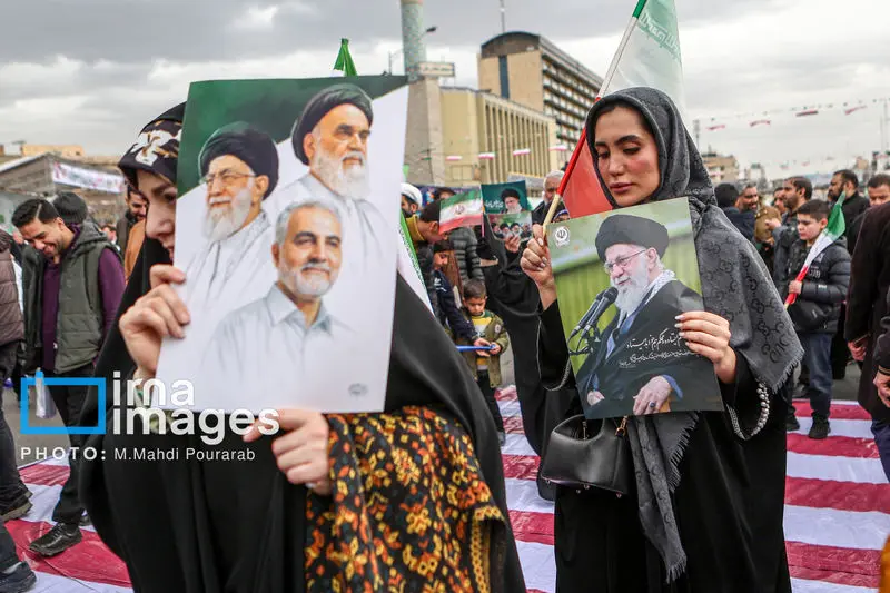 حضور مردم ایران در راهپیماتیی 22 بهمن 1404