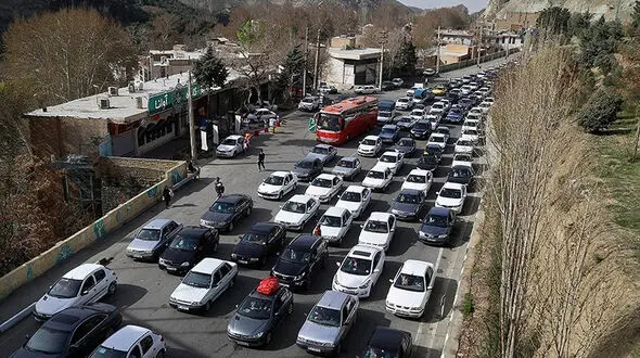 ترافیک در مسیر شمال به جنوب کرج - چالوس
