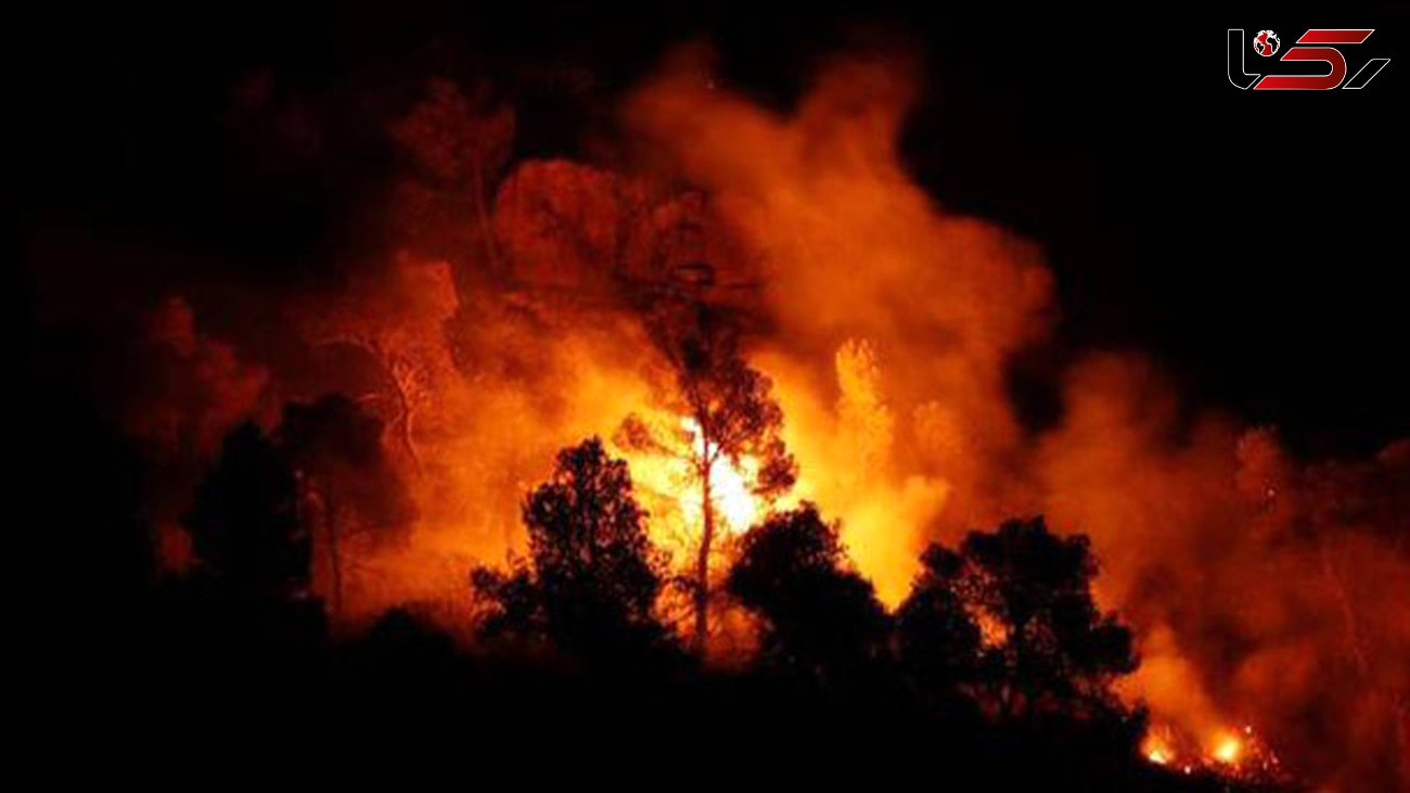 آتش سوزی گسترده در اسپانیا + عکس