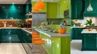 ترندهای داغ کابینت سبز آشپزخانه در طراحی‌ های خاص 2025