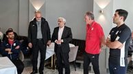 سفیر ایران در اتریش با ملی پوشان همراه شد