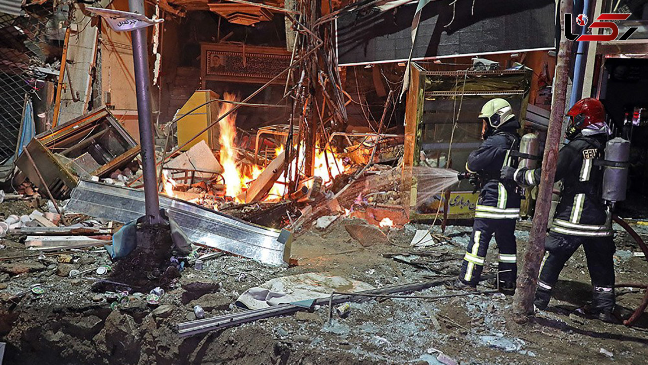 انفجار مهیب در میدان طبرسی مشهد / چند باب مغازه تخریب شدند + عکس ها