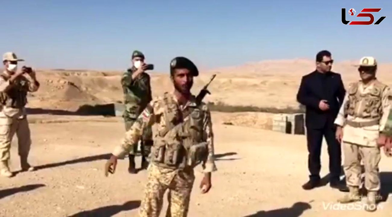 جان می دهیم خاک نه/ فیلم رجزخوانی سرباز ارتشی در نقطه صفر مرزی کرمانشاه