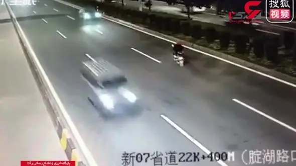 مرگ دردناک در مسیر مخالف اتوبان + فیلم