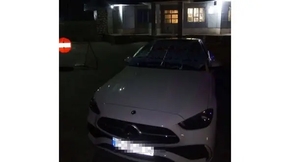 توقیف سواری بنز به علت سرعت بحرانی در آزادراه کربلا