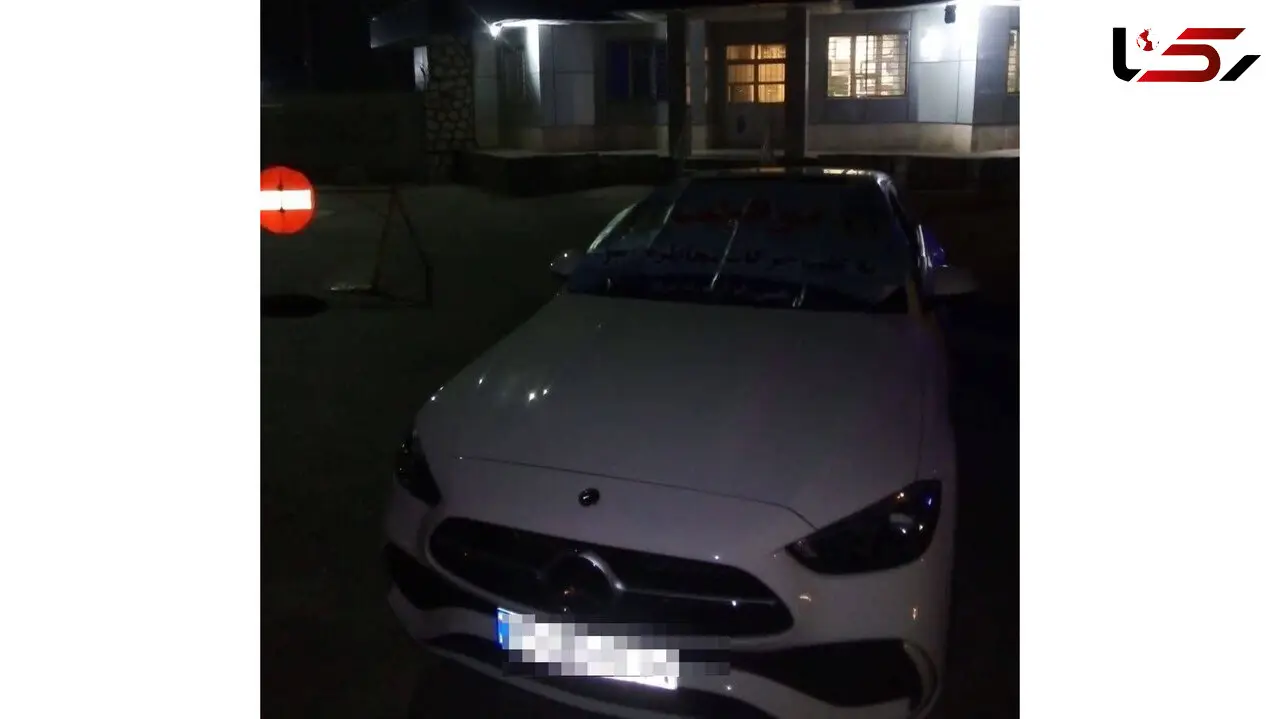 توقیف سواری بنز به علت سرعت بحرانی در آزادراه کربلا