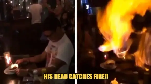 پسر جوان در مراسم تولدش جزغاله شد + فیلم لحظه حادثه