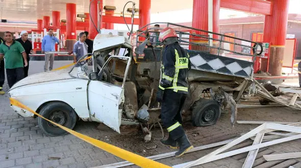 انفجار وحشتناک در جایگاه سوخت CNG آبادان + فیلم و عکس