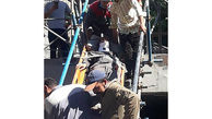 سقوط کارگر ساختمانی از ارتفاع در سعادت آباد + عکس