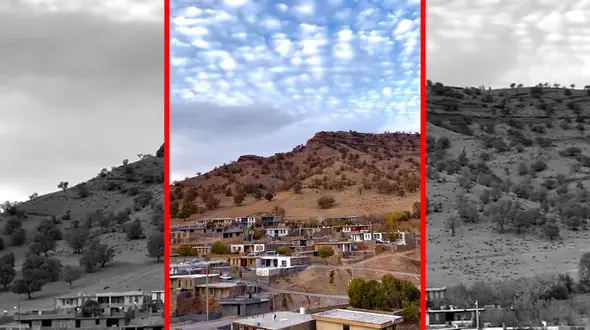 فیلم چشم انداز هوایی روستای بنستان