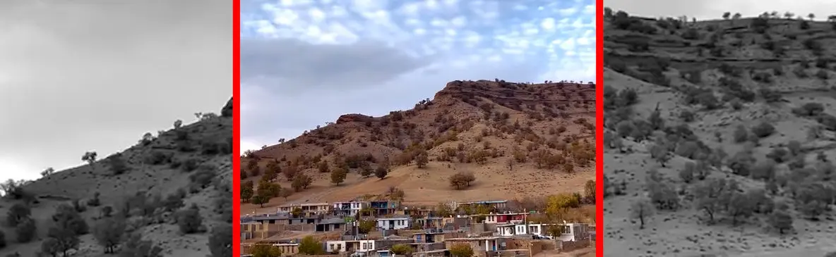 فیلم چشم انداز هوایی روستای بنستان