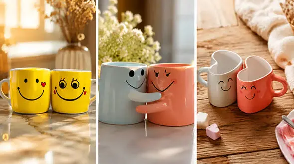 ست چای‌ خوری سرامیکی طرح لبخند؛ ترند دوست‌ داشتنی دکوراسیون و پذیرایی