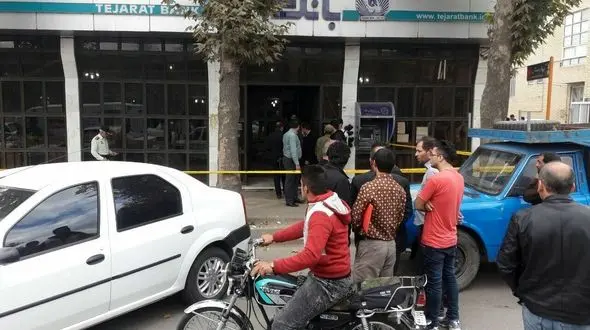 فرار هالیوودی دزدان مسلح  بانک تجارت خوی + فیلم و عکس 
