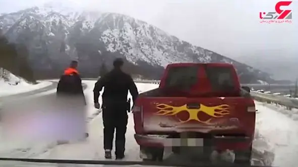 نجات معجزه آسای راننده خودرو از مرگ+فیلم