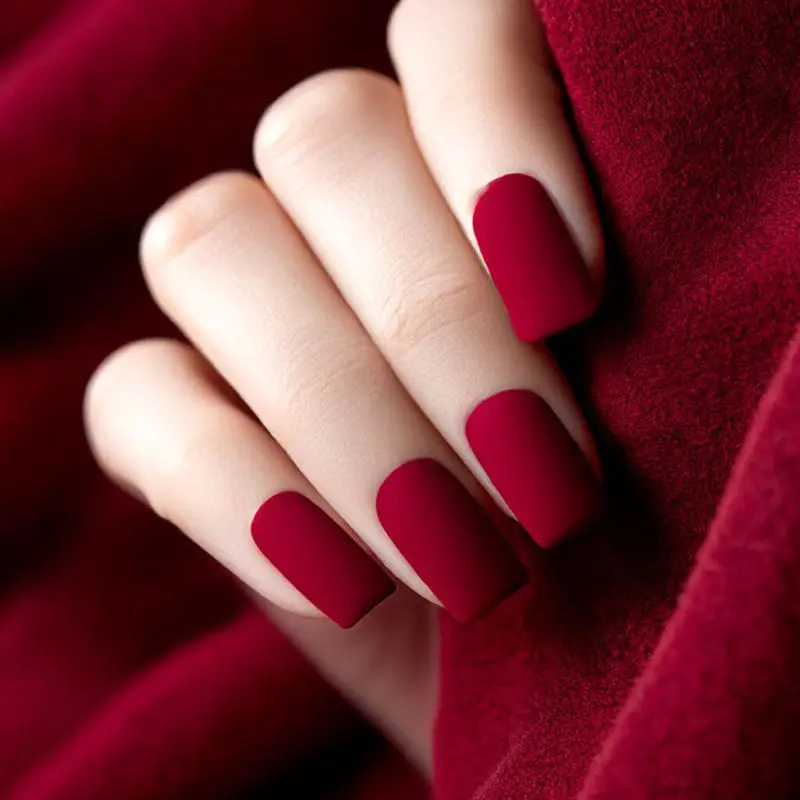 دیزاین ناخن زنانه قرمز